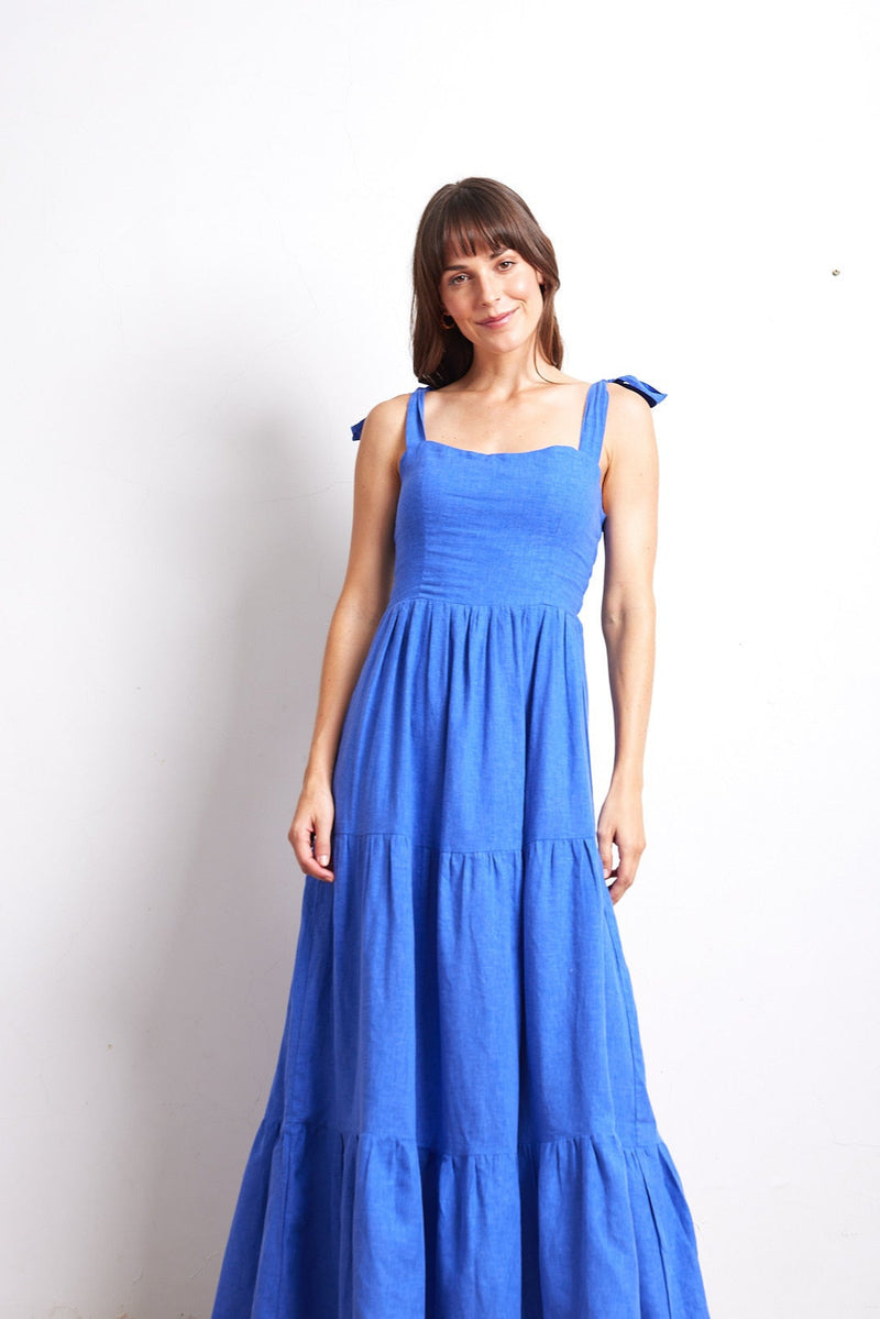 Stella Dress in Cobalt blue