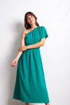 Paloma Dress in Emerald Green