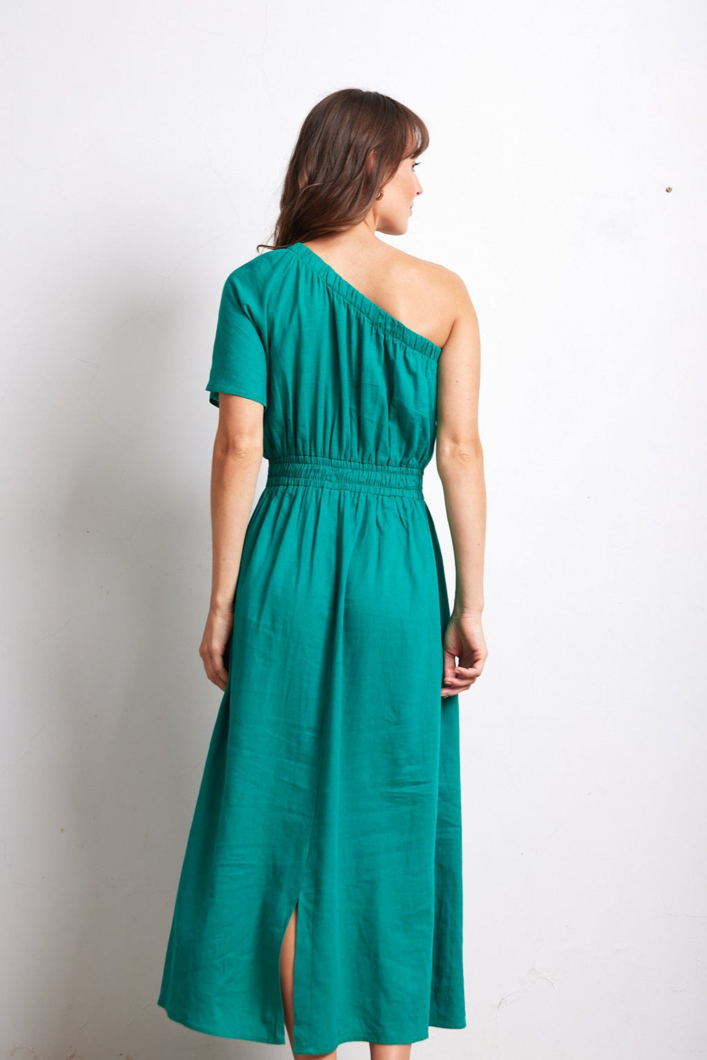 Paloma Dress in Emerald Green