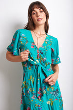 Zoe Maxi Dress Jade Bloom