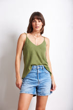 Halsey top in Olive