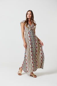 Cleo Dress in Mosaic print