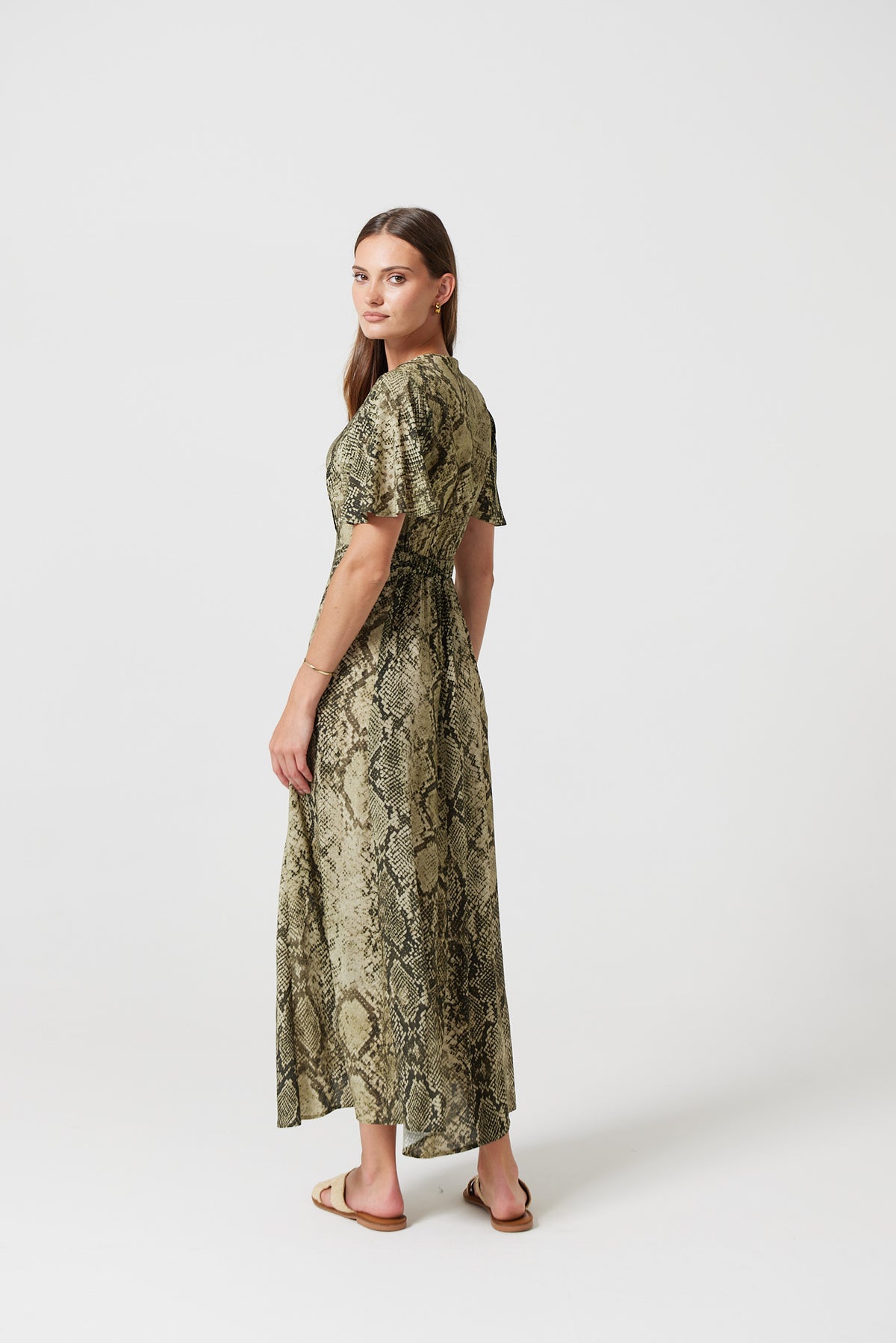 Sadie Maxi Dress in Snakeskin