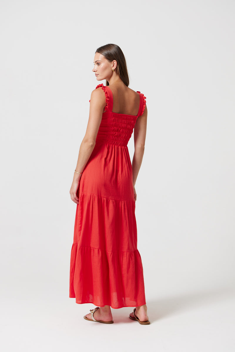Avery Dress in Red