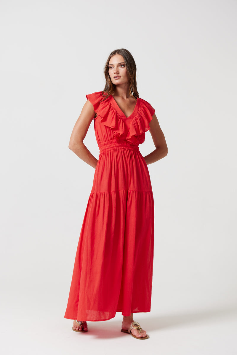 Vanessa Dress in Red