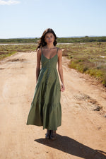 Alicia Sundress in Olive