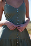 Alicia Sundress in Olive