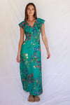 Cleo Dress in Jade Bloom