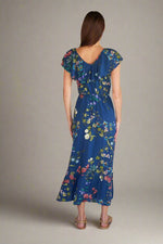 Fiesta Maxi Dress in  Navy Bloom