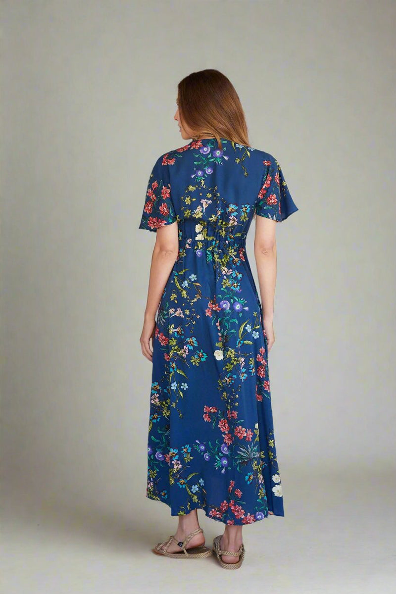 Sadie Maxi Dress in Navy Bloom