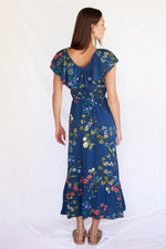 Fiesta Maxi Dress in  Navy Bloom