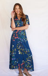 Sadie Maxi Dress in Navy Bloom