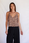 Claudia top in Animal blush