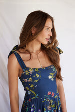 Stella Dress in Navy Bloom