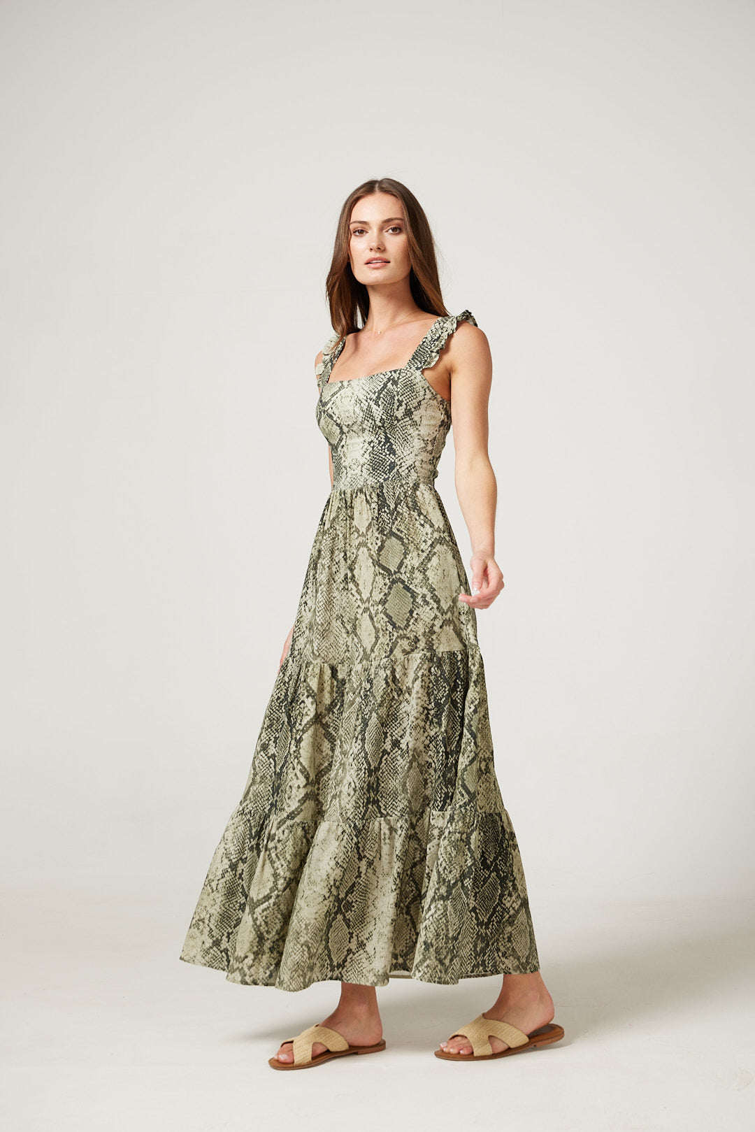 Avery Dress in Snakeskin