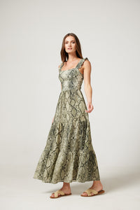 Avery Dress in Snakeskin
