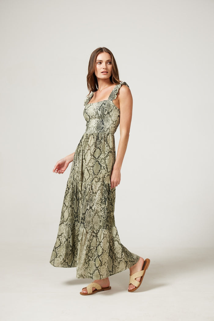 Avery Dress in Snakeskin
