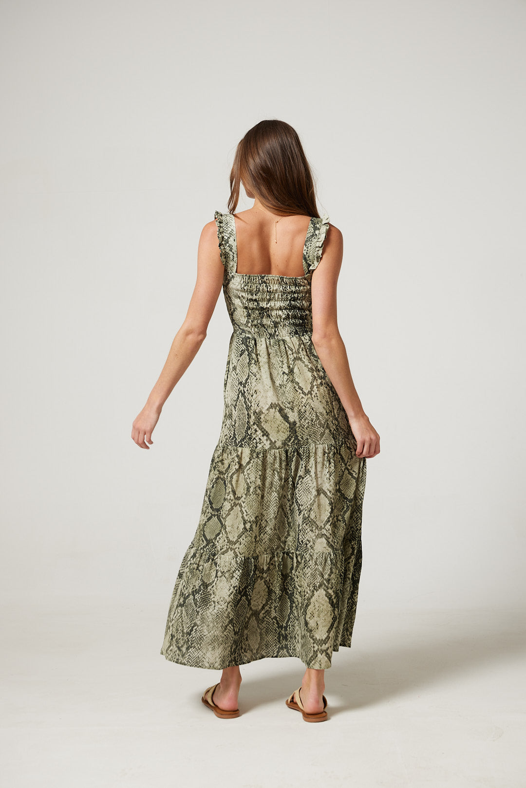 Avery Dress in Snakeskin