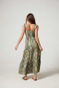 Avery Dress in Snakeskin