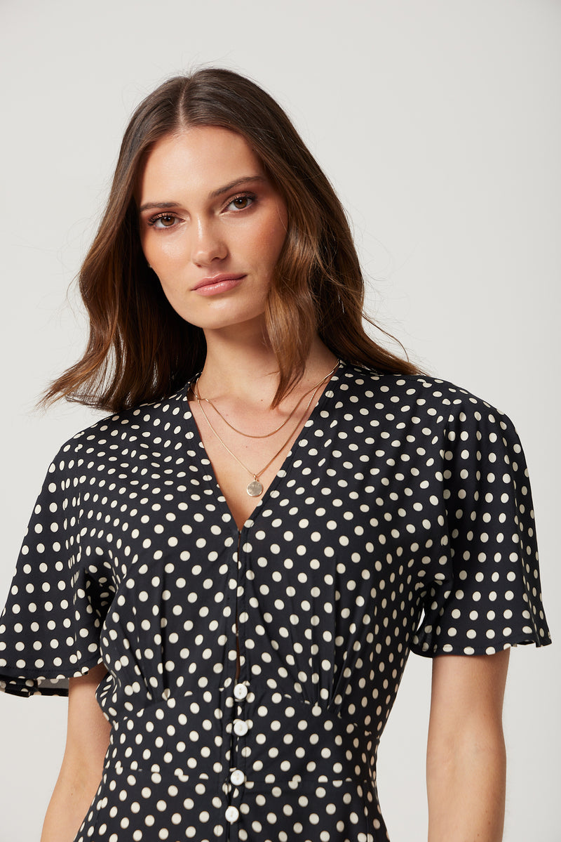 Sadie Maxi Dress in Spot