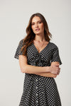 Chiara Midi Dress in spot