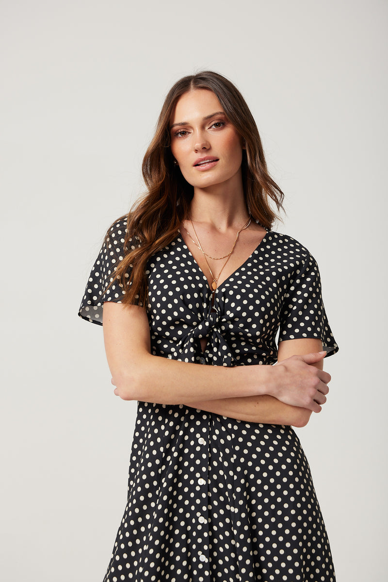 Chiara Midi Dress in spot