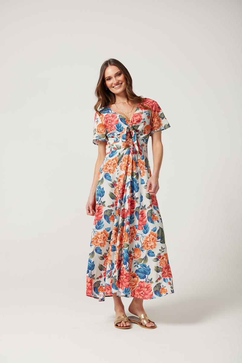 Chiara Midi Dress in Camilla Print