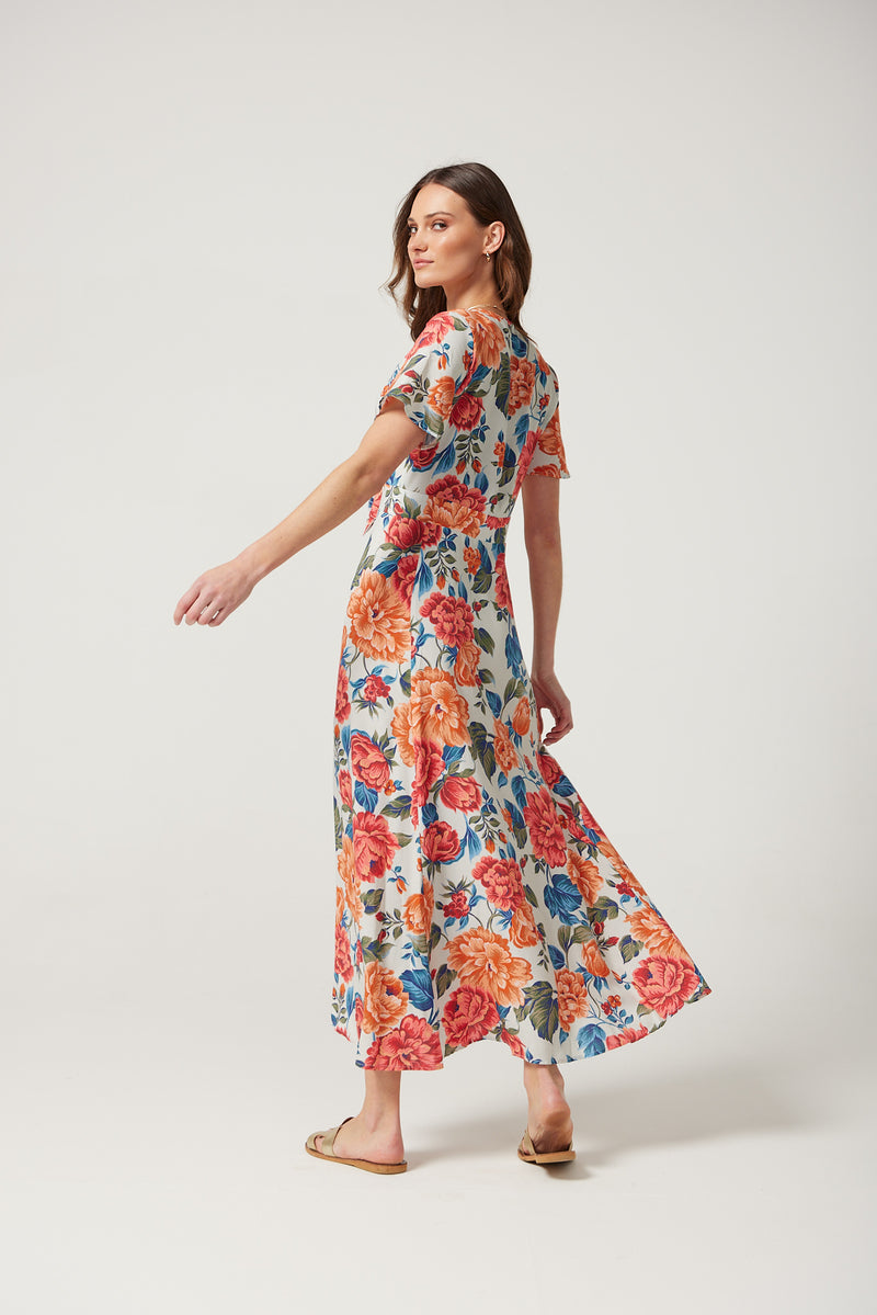 Chiara Midi Dress in Camilla Print