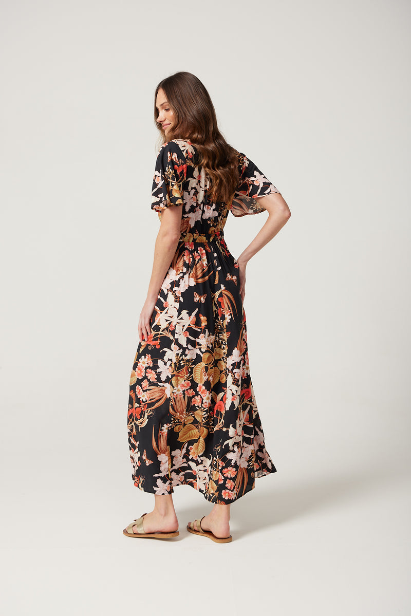 Sadie Maxi Dress in Oriental Floral