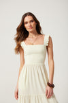 Avery Dress in Vanilla