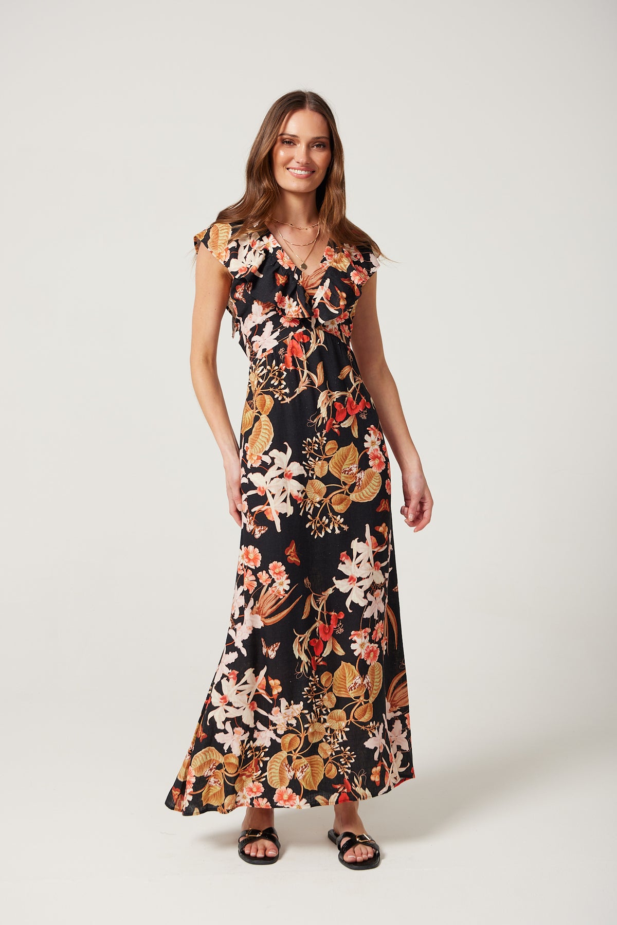 Cleo Dress in Oriental Floral