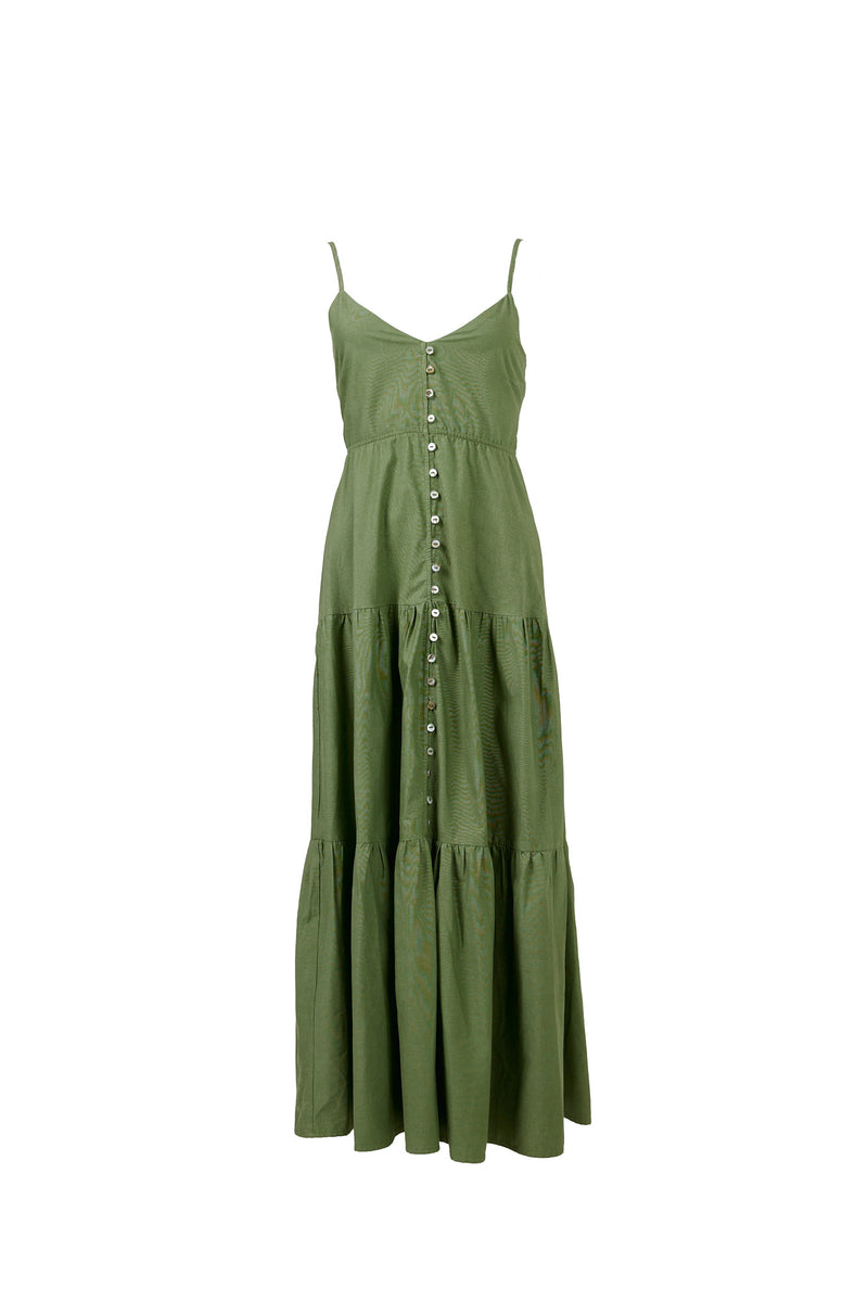 Alicia Sundress in Olive