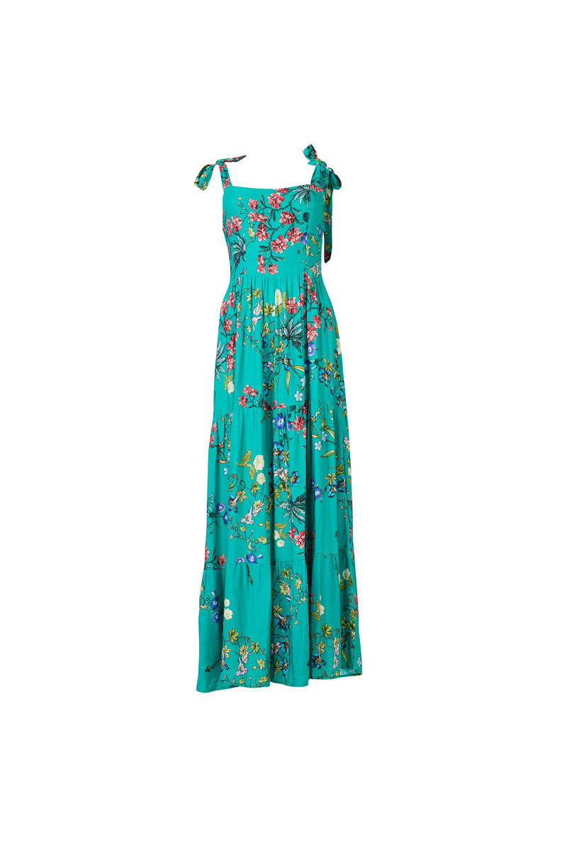 Stella Dress in Jade Bloom