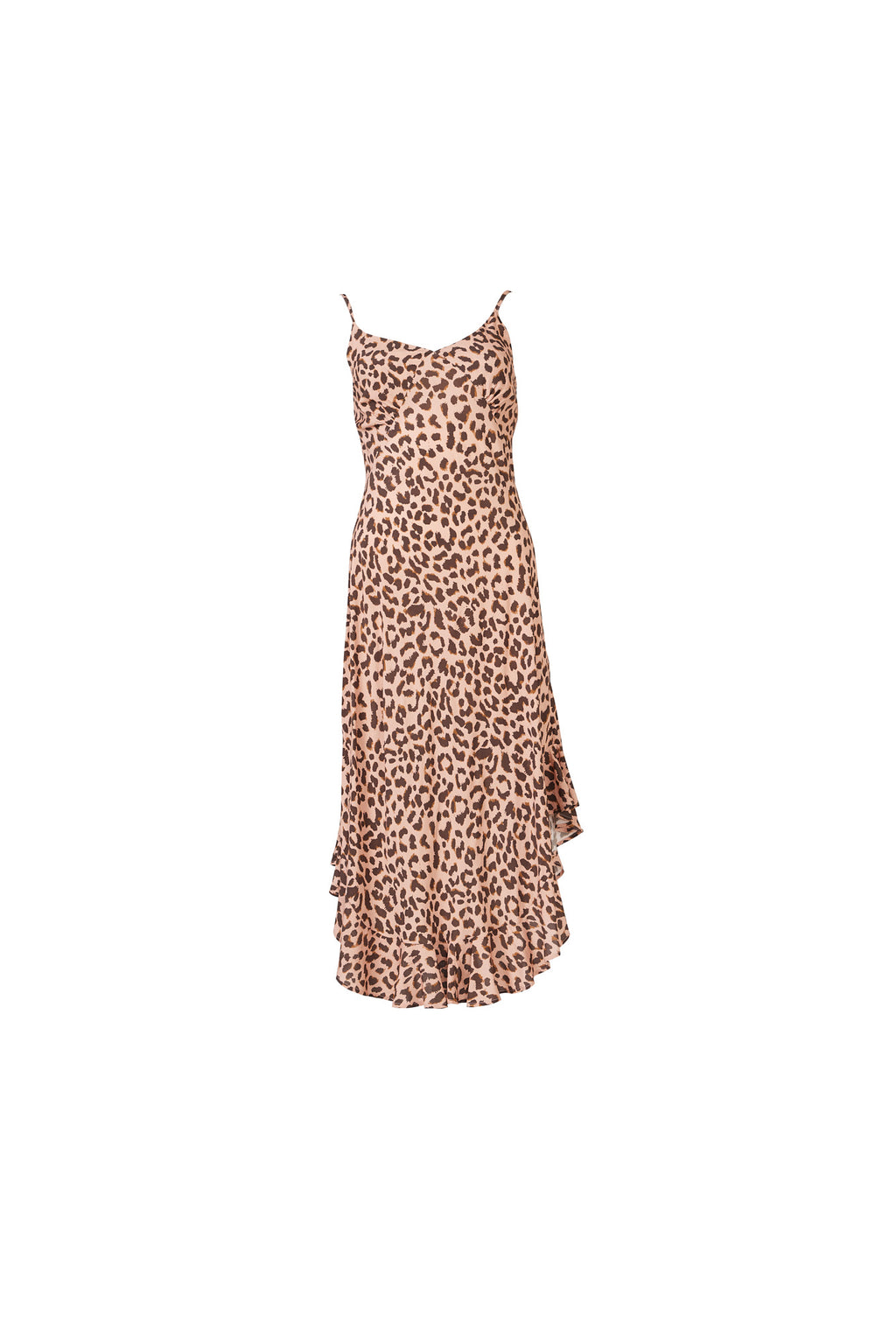 Sienna Midi Dress in Animal blush